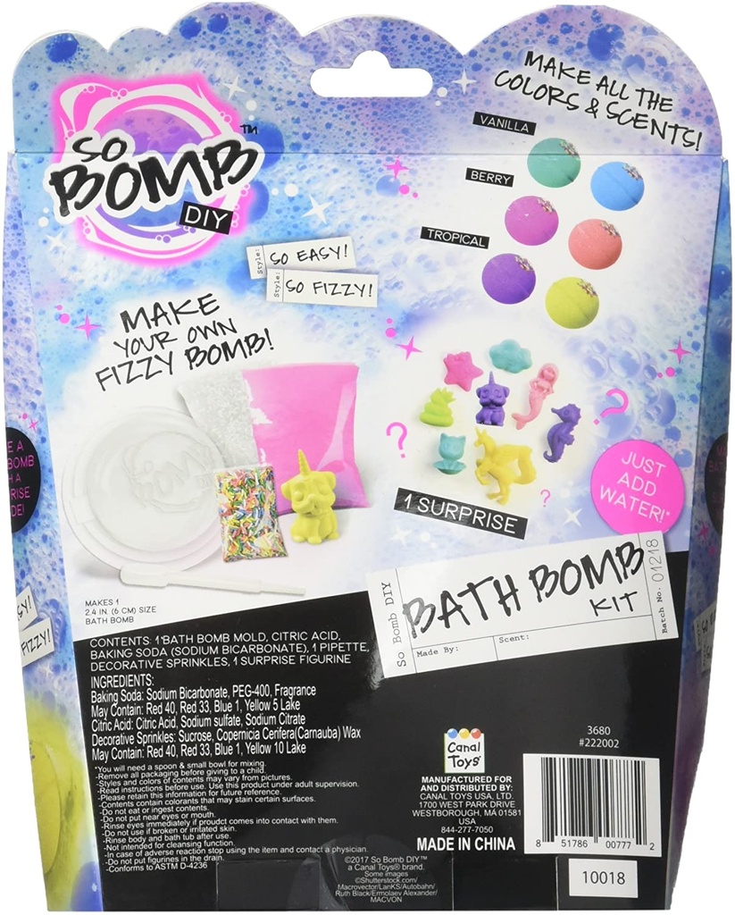 So Bomb Bath Bomb in Blister Pack
