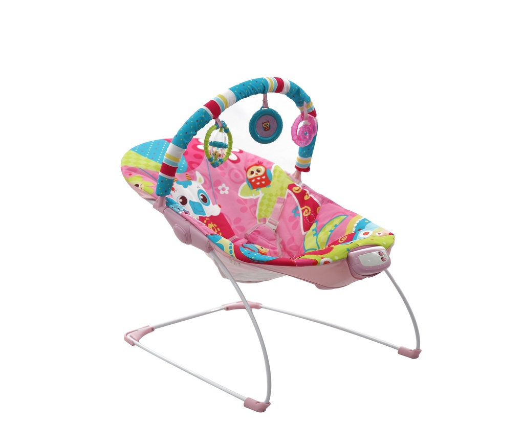 Premium Baby Music &amp; Soothe Bouncer Pink