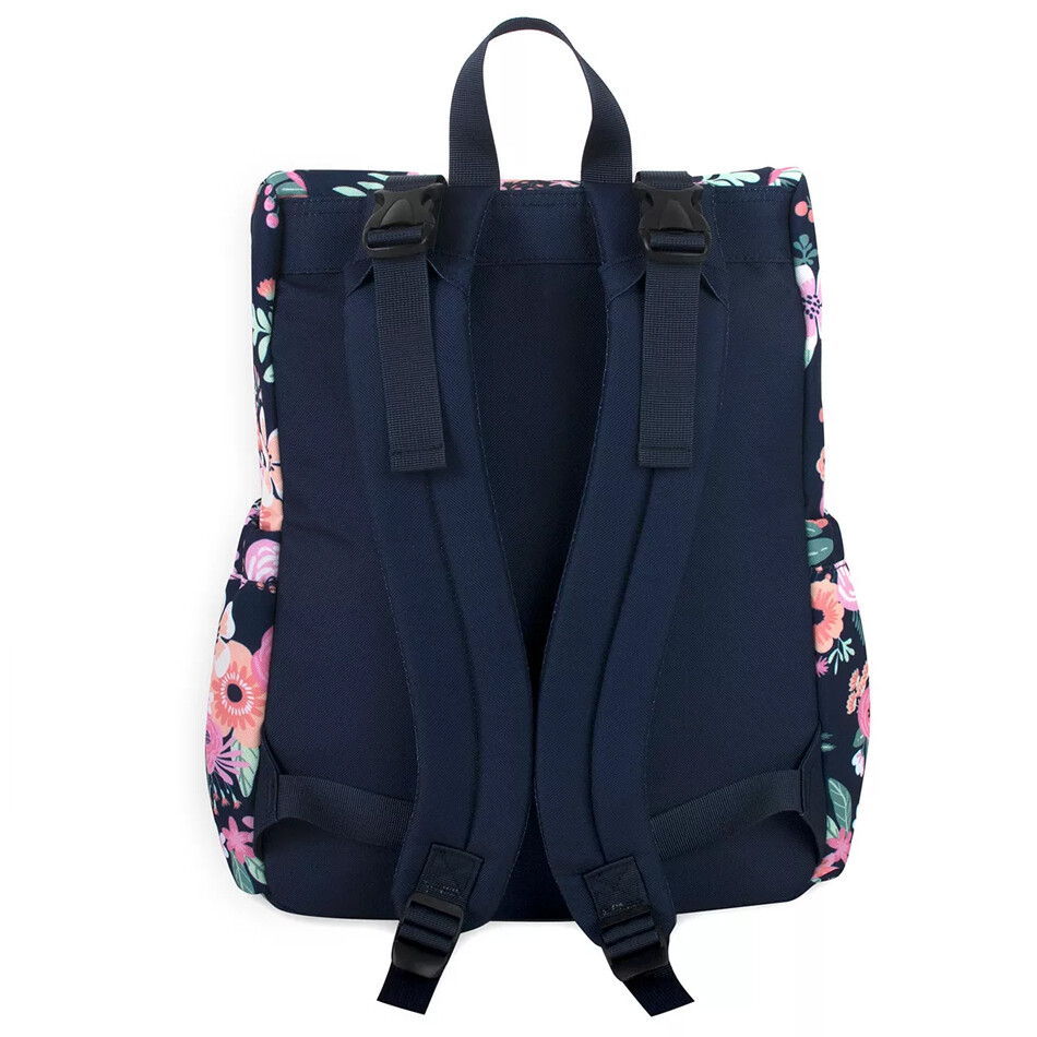 Navy Floral Diaper Backpack