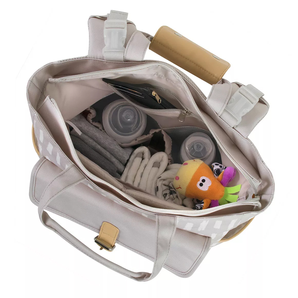 Khaki Brushstroke Convertible Backpack
