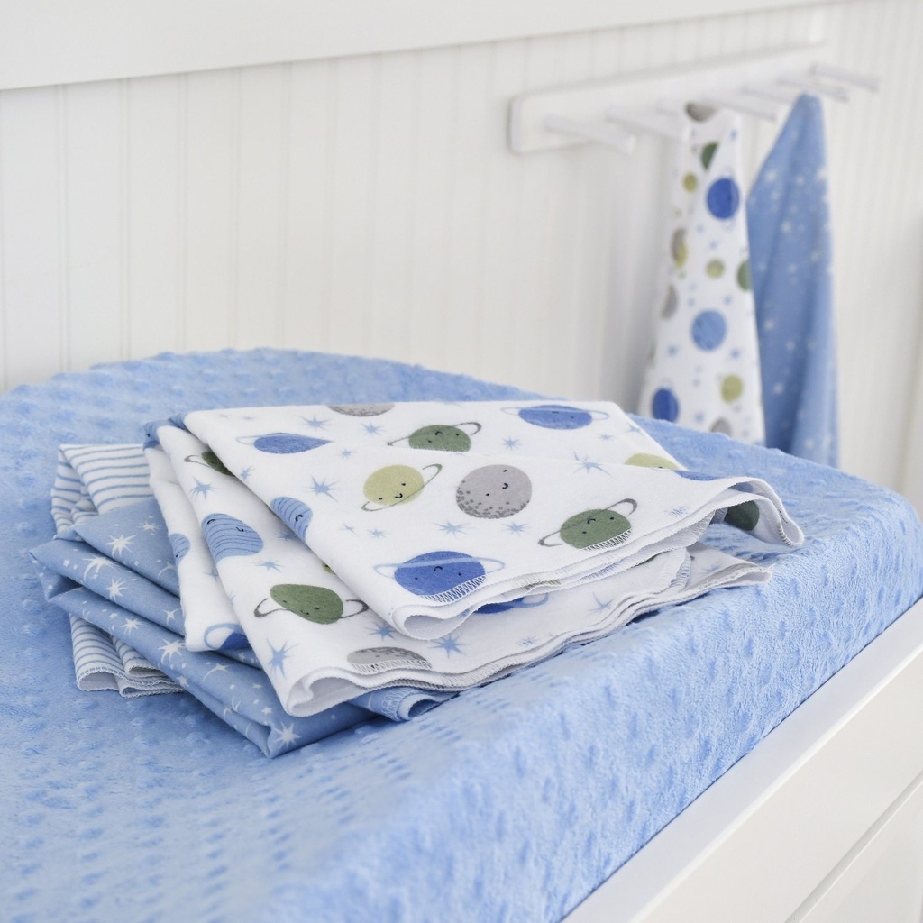 Planets 5pk Flannel Blanket