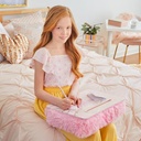 Pink & Gold Deluxe Fur Lap Desk