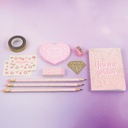 Pink &amp; Gold Deluxe Stationery Set