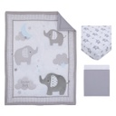 Elephant Stroll 3pc Crib Bedding Set