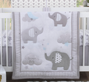 Elephant Stroll 3pc Crib Bedding Set