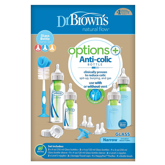 Dr. Brown's Options Narrow Neck Glass Bottle Gift Set