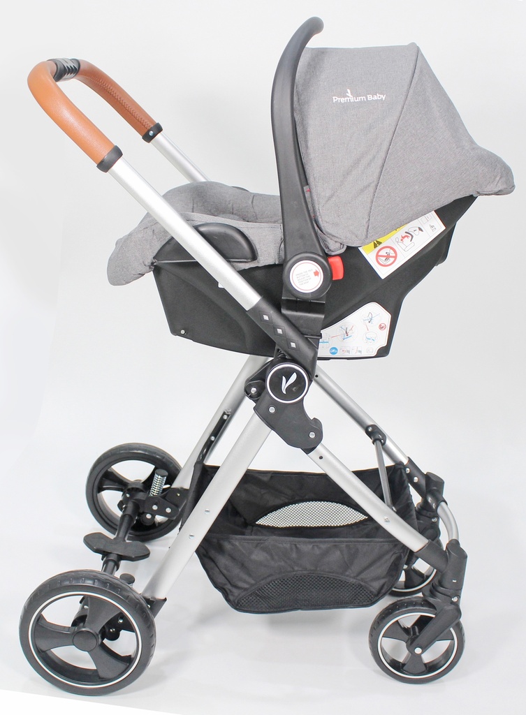 Premium Baby Mike 3-in-1 Travel System Grey