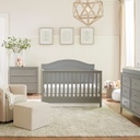 Charlie 4-in-1 Convertible Crib Grey