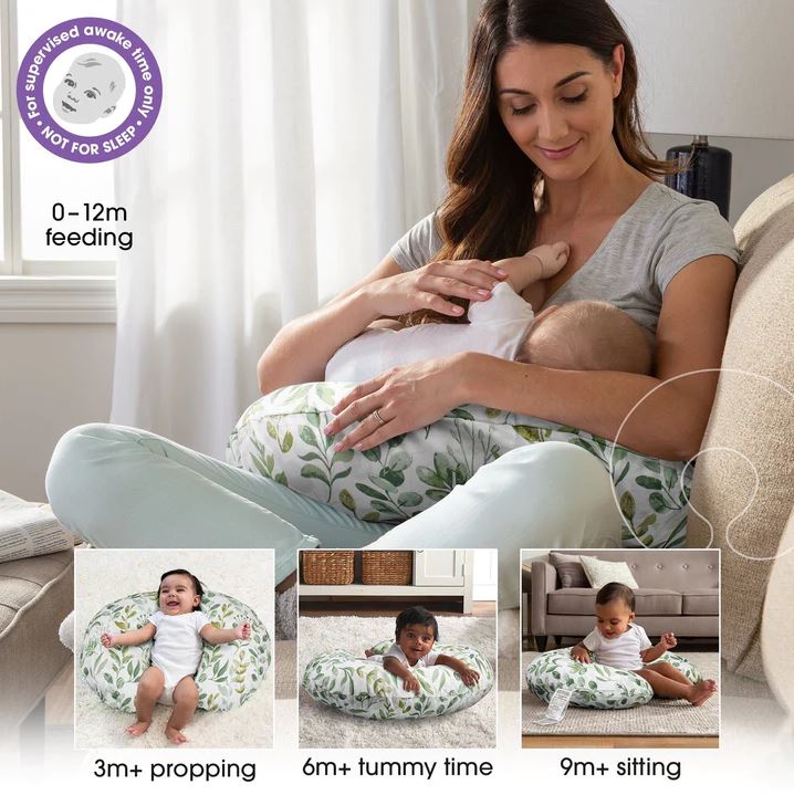 Boppy Pillow with Cover Green Foliage