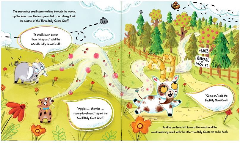Red Riding Hood and the Three Billy Goats Gruff