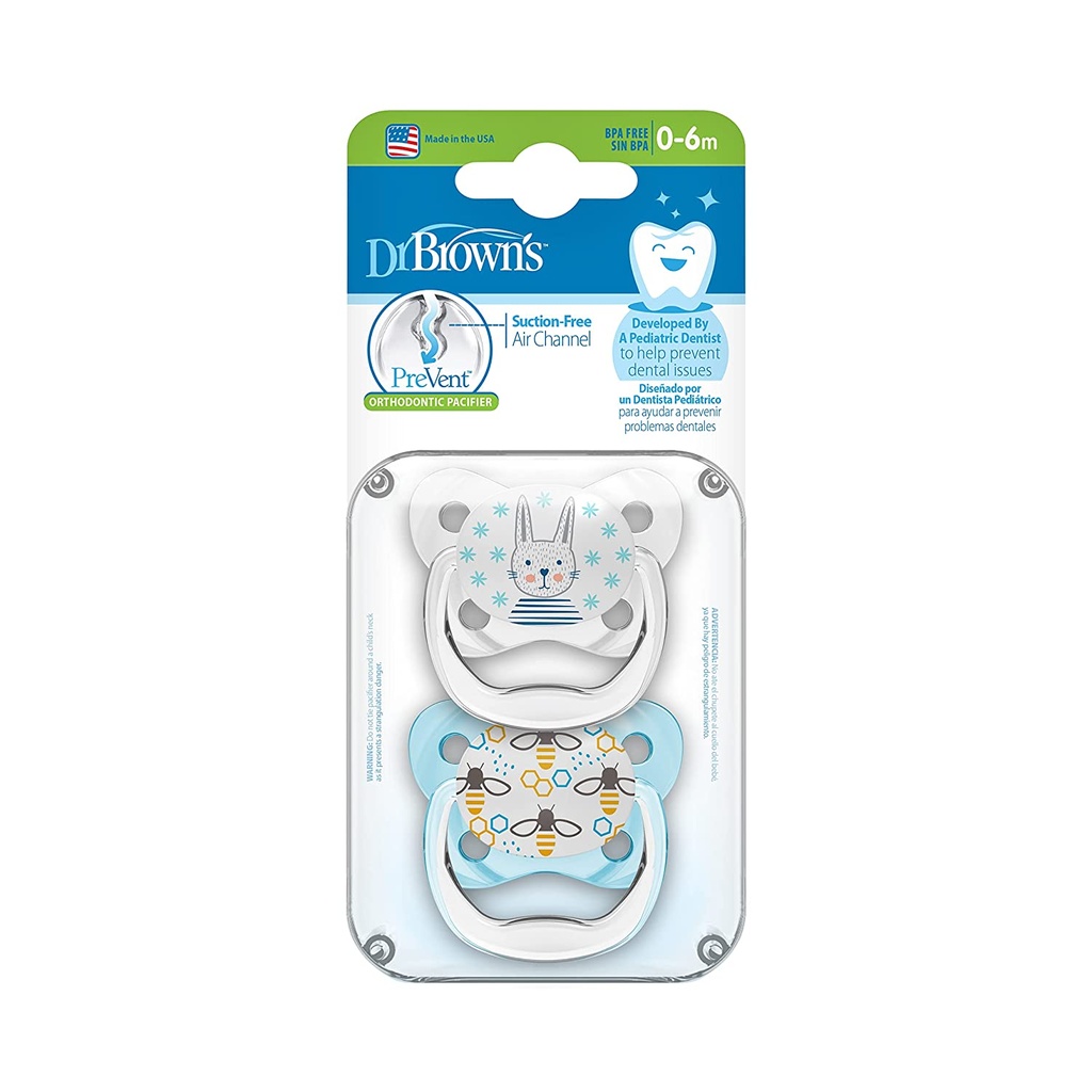 Dr. Brown's Prevent Pacifier 0-6m Blue