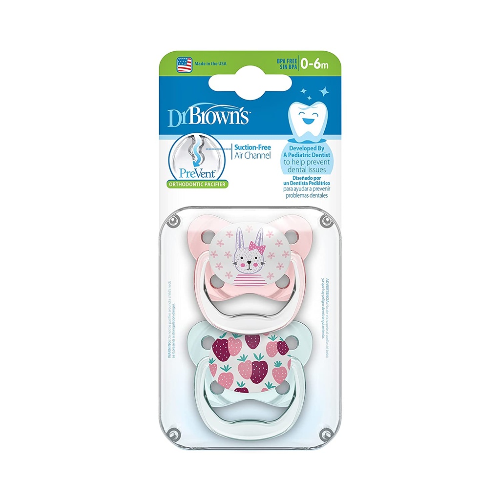 Dr. Brown's Prevent Pacifier 0-6m Pink