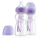 Dr. Browns Options 9oz Wide Neck 2-Pack Purple