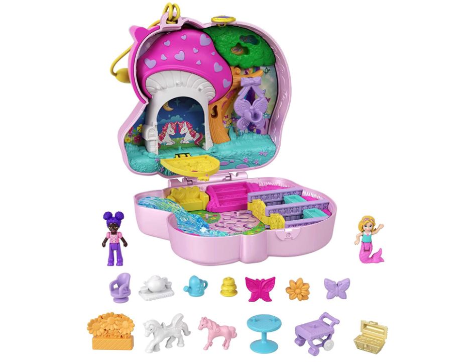 Polly Pocket Big Pocket World Compact Unicorn Fantasy Teaparty