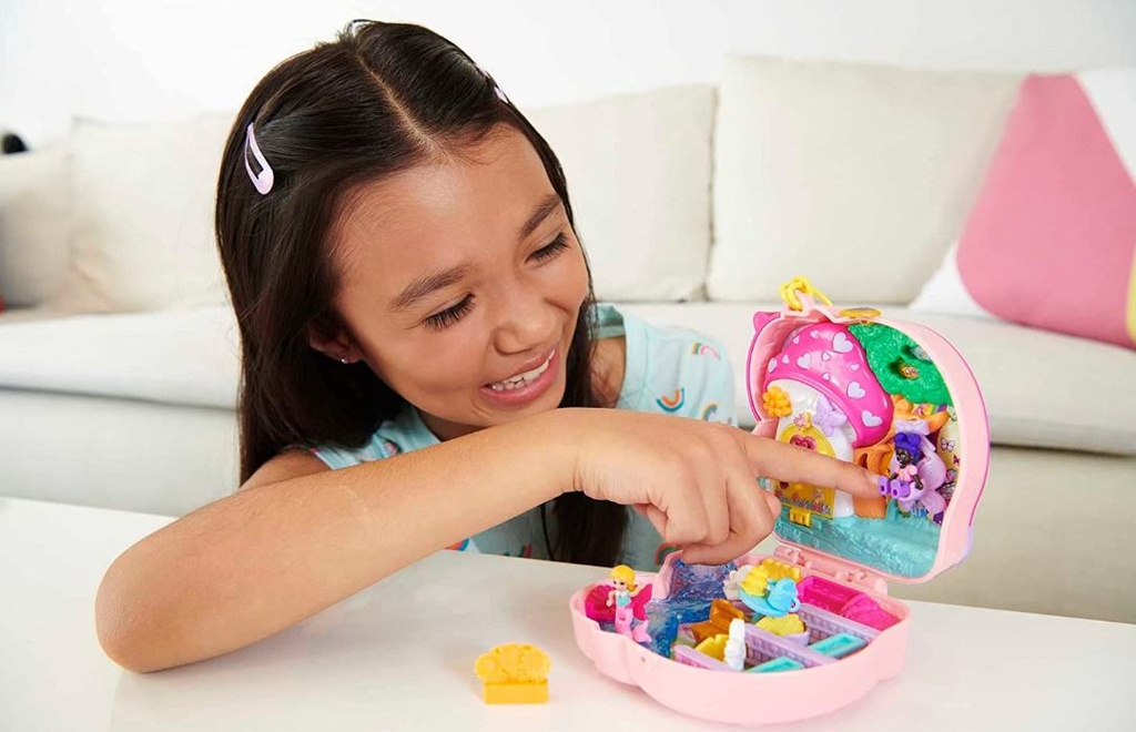 Polly Pocket Big Pocket World Compact Unicorn Fantasy Teaparty