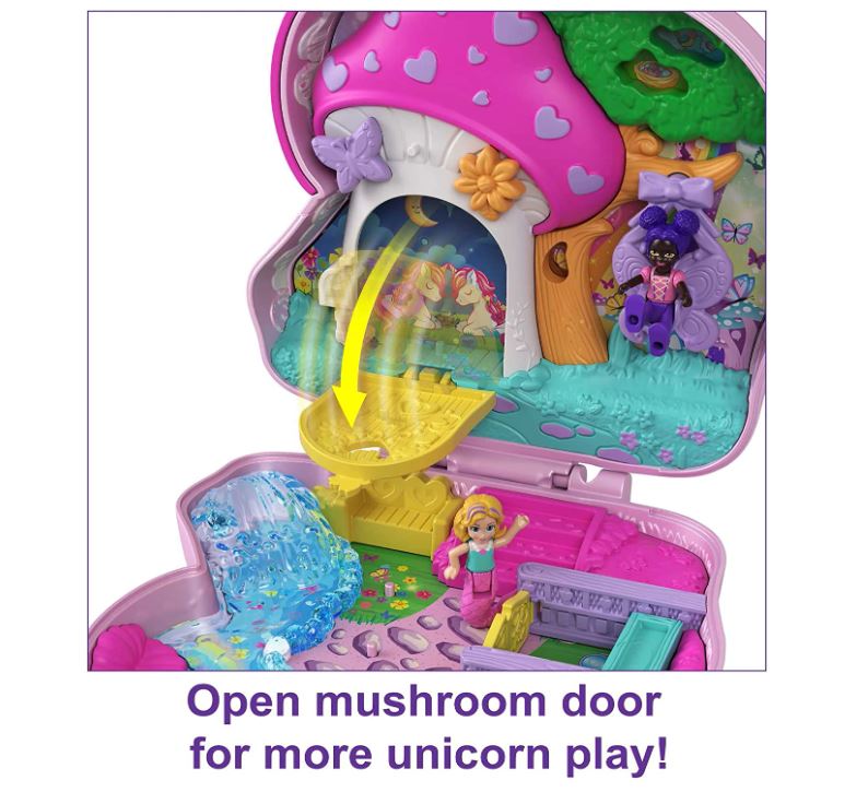 Polly Pocket Big Pocket World Compact Unicorn Fantasy Teaparty