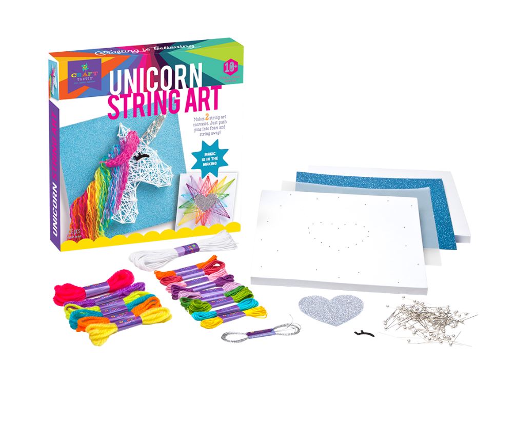 Craft-tastic String Art Unicorn