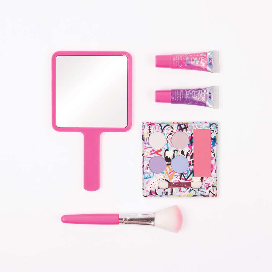 Graffiti Mirror and Makeup Set