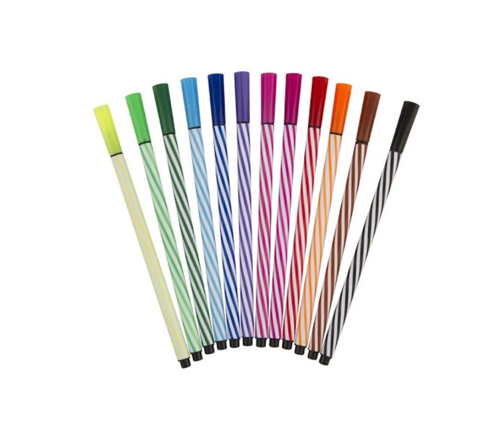 Assorted Markers in Bottle