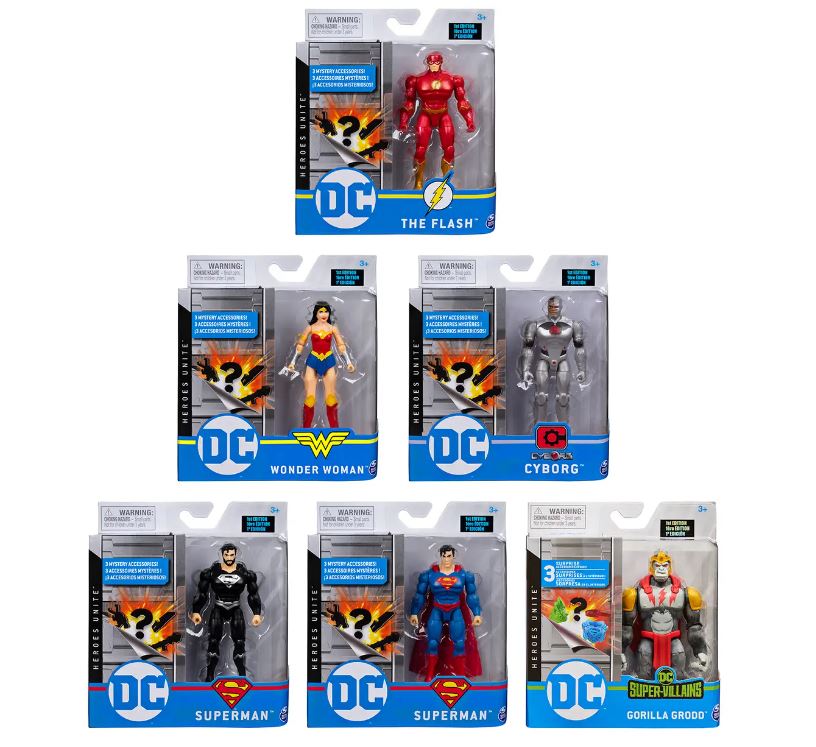 DC Basic Figure 4in Assorted