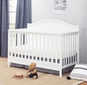 Charlie 4-in-1 Convertible Crib White