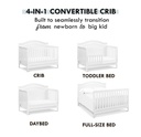 Charlie 4-in-1 Convertible Crib White