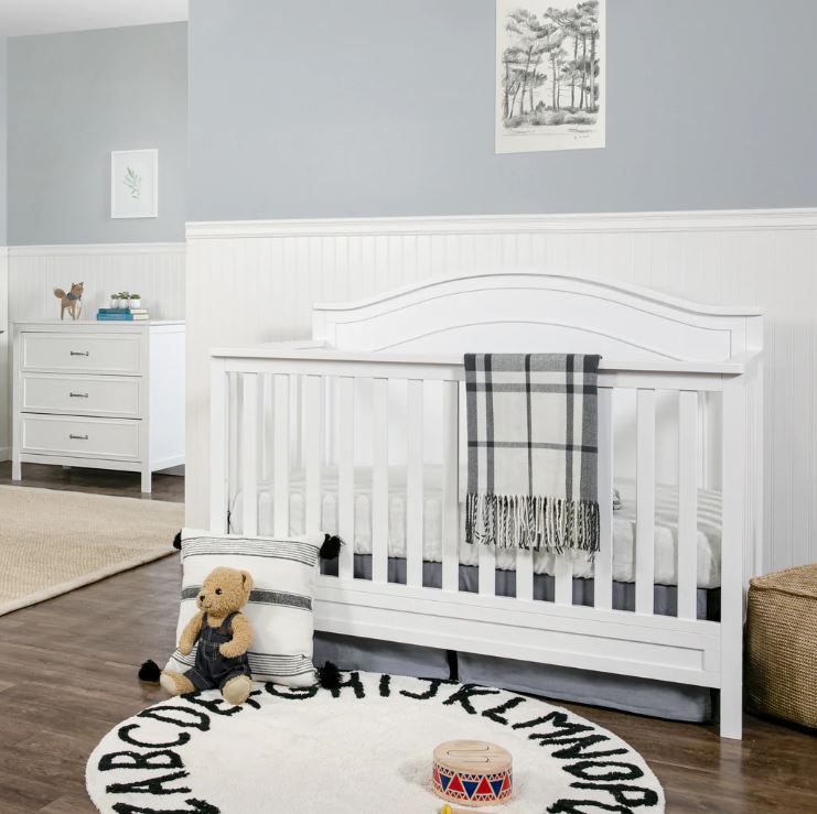 Charlie 4-in-1 Convertible Crib White