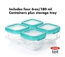 OXO Tot Baby Blocks Freezer Storage Containers 6oz - Teal