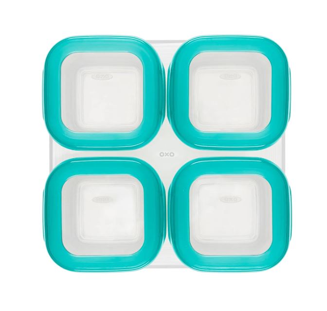 OXO Tot Baby Blocks Freezer Storage Containers 4oz - Teal