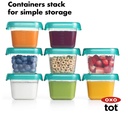 OXO Tot Baby Blocks Freezer Storage Containers 2oz - Teal