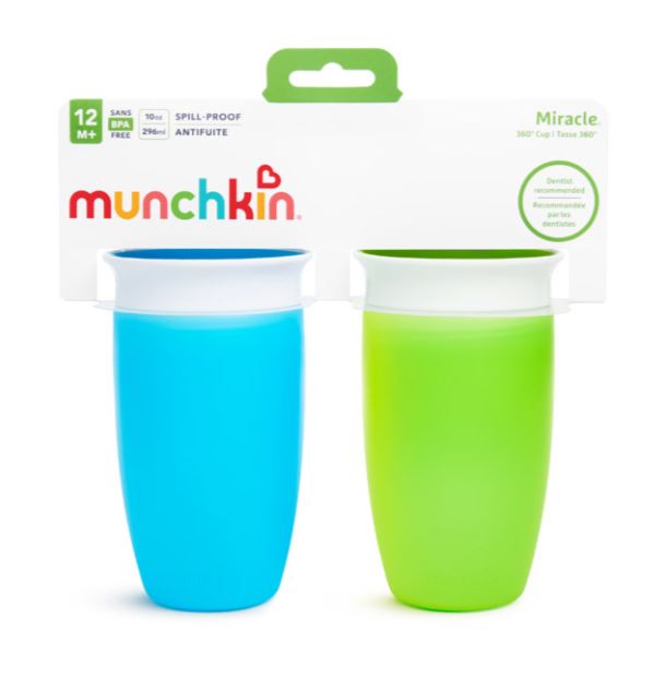 10oz Miracle 360 Sippy Cup 2pk Asst.