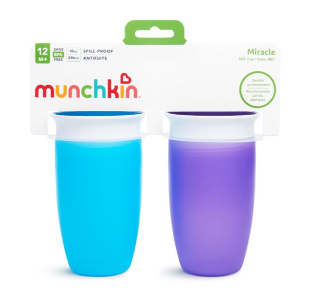 10oz Miracle 360 Sippy Cup 2pk Asst.