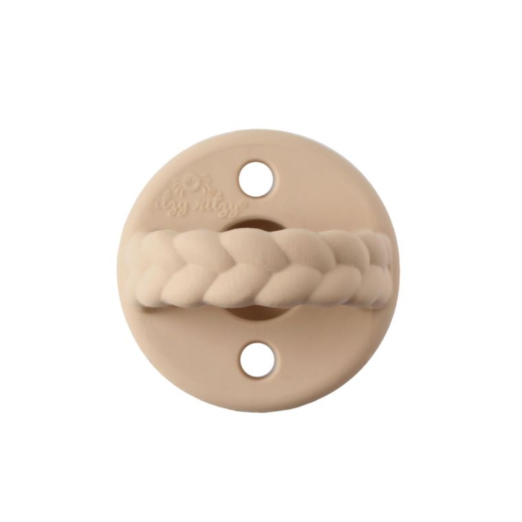 Sweetie Soother 2pk - Toast & Buttercream Braid