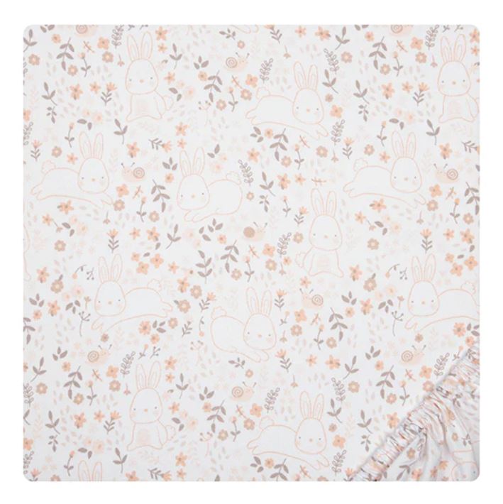 Cottontail Floral 2pk Microfiber Crib Sheet