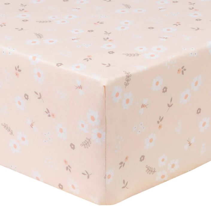 Cottontail Floral 2pk Microfiber Crib Sheet