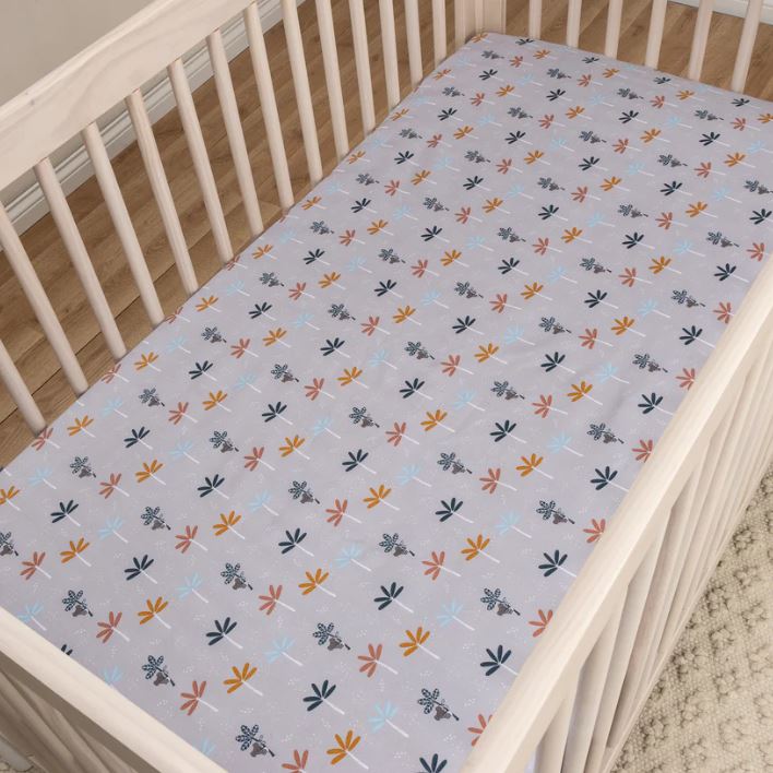 Koala Palms 2pk Microfiber Fitted Crib Sheet