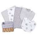 Safari Grey 7 Piece Feeding Gift Set
