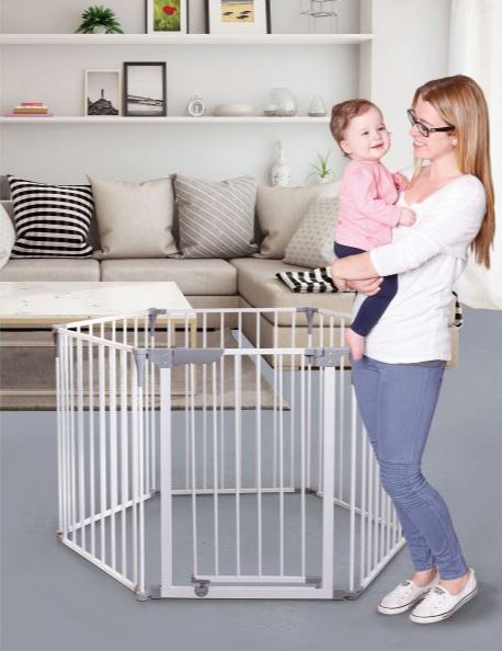 Royale Converta 3-in-1 Adjusta-Gate Playard White