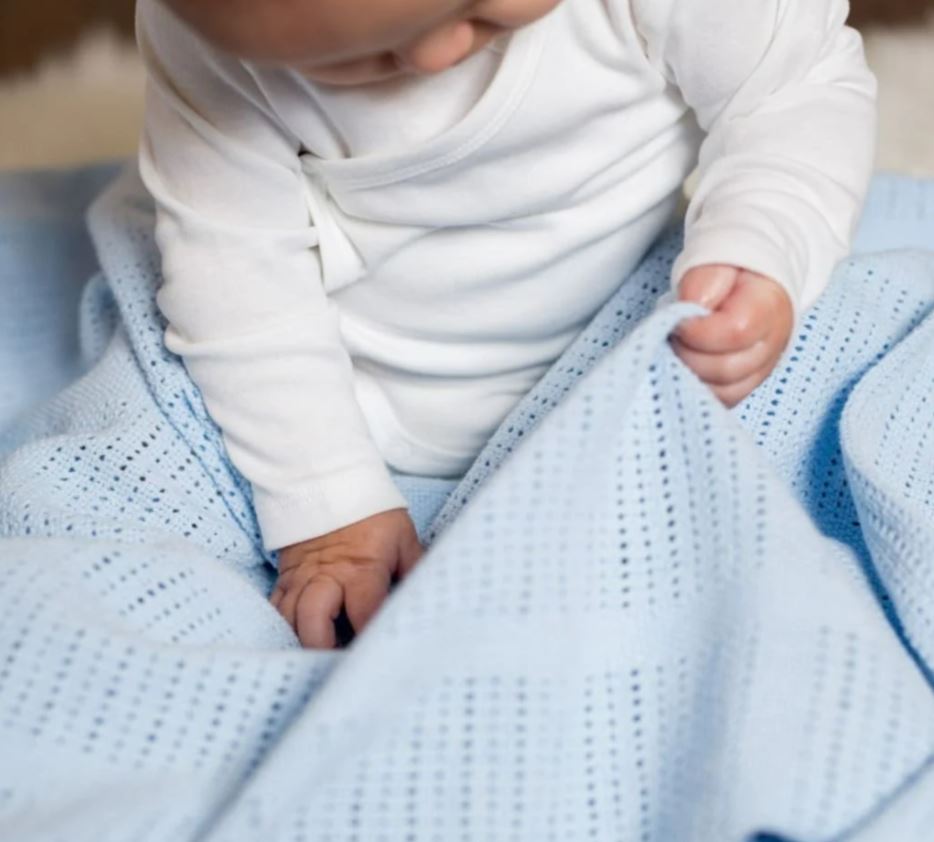 Cellular Blanket - Blue