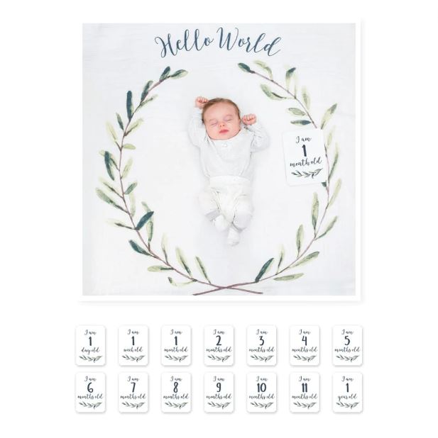 Hello World Milestone Blanket