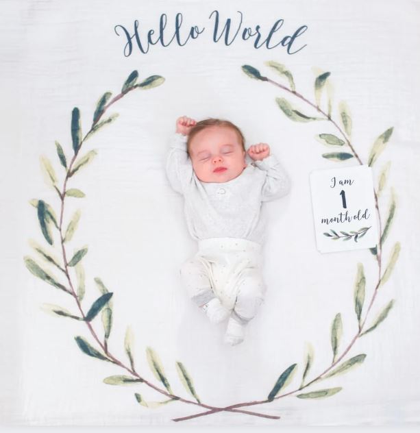 Hello World Milestone Blanket