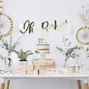 Gold Oh Baby! Baby Shower Bunting
