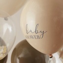 Taupe & Brown Baby Shower Balloons 11pc