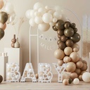 Taupe & Brown Baby Shower Balloons 11pc