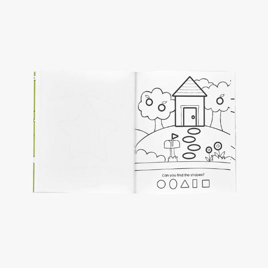 Toddler Coloring Book - 123 Shapes & Numbers