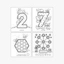 Toddler Coloring Book - 123 Shapes & Numbers