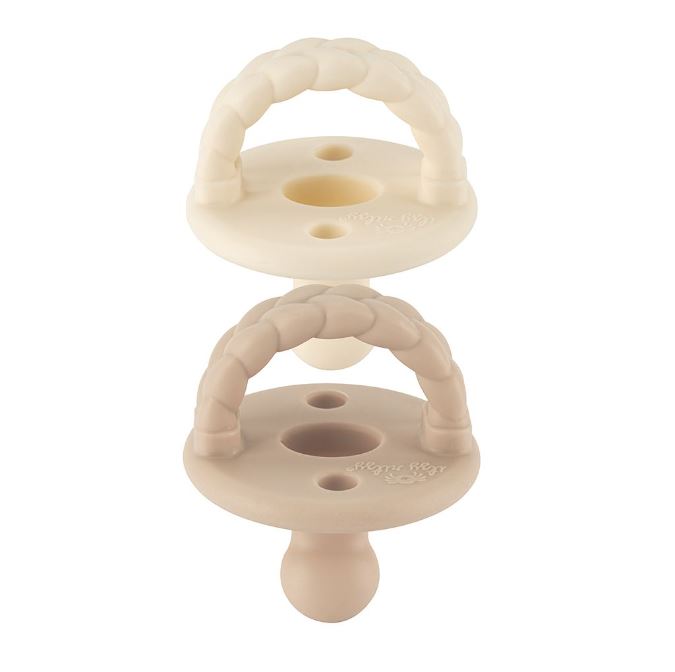 Sweetie Soother Orthodontic Pacifier - Toast & Buttercream 0-6M