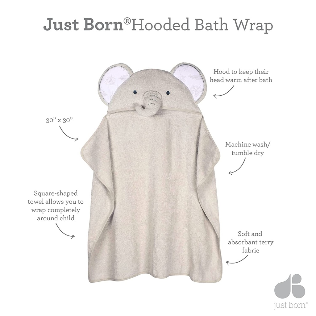 Character Hooded Towel Elephant