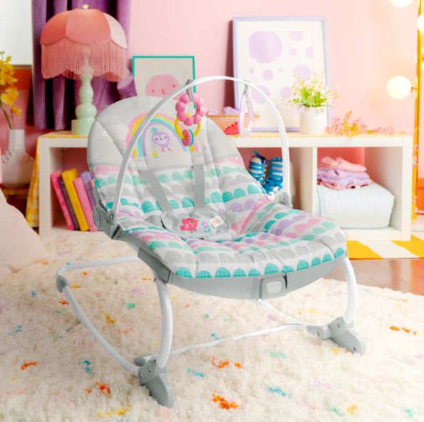 Rosy Rainbow Infant to Toddler Rocker