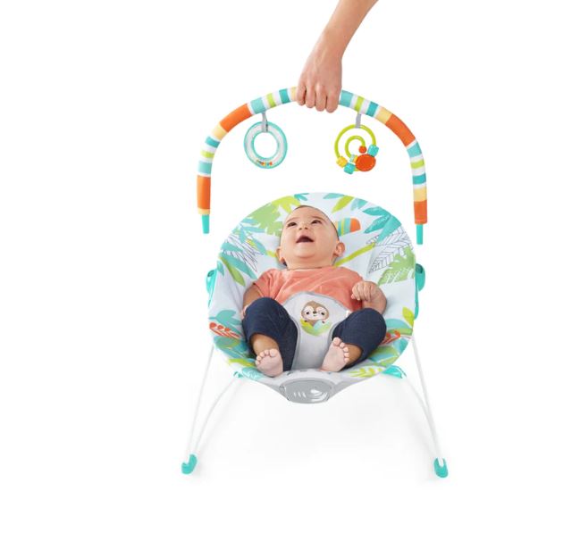 Rainforest Vibes Vibrating Bouncer